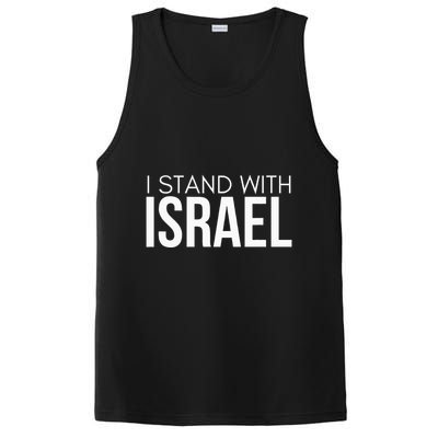 I Stand With Israel Proisrael Zion Jewish Torah PosiCharge Competitor Tank