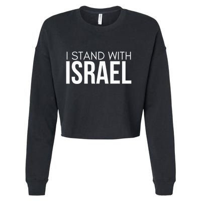 I Stand With Israel Proisrael Zion Jewish Torah Cropped Pullover Crew