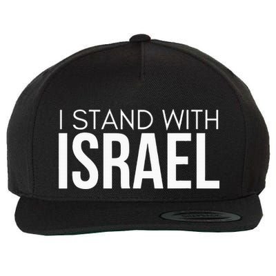 I Stand With Israel Proisrael Zion Jewish Torah Wool Snapback Cap