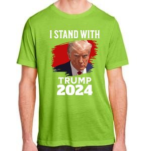 I Stand With Trump Donald Trump For President 2024 Freedom Cute Gift Adult ChromaSoft Performance T-Shirt