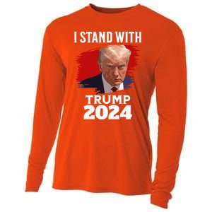 I Stand With Trump Donald Trump For President 2024 Freedom Cute Gift Cooling Performance Long Sleeve Crew