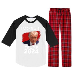 I Stand With Trump Donald Trump For President 2024 Freedom Cute Gift Raglan Sleeve Pajama Set