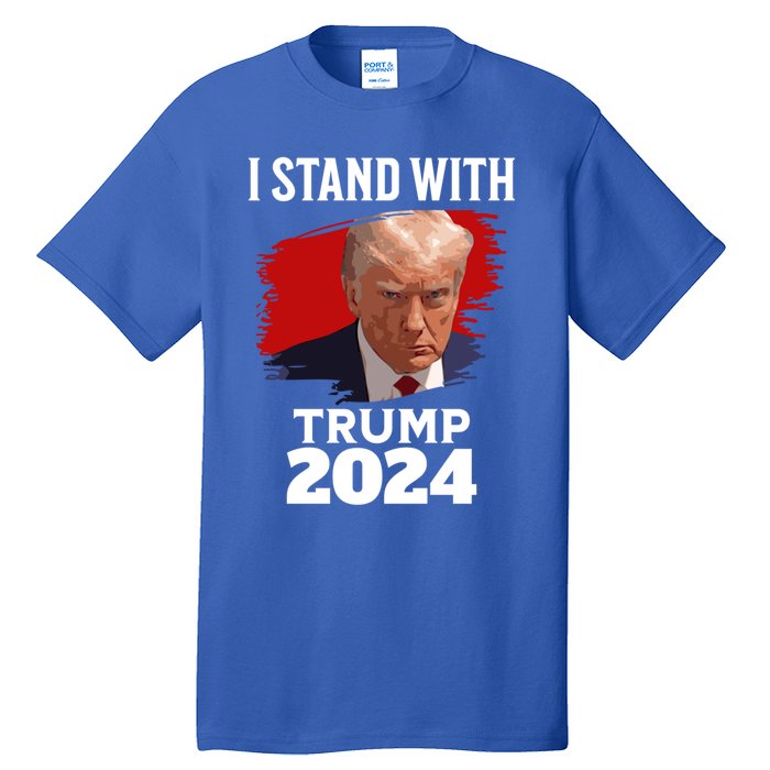 I Stand With Trump Donald Trump For President 2024 Freedom Cute Gift Tall T-Shirt