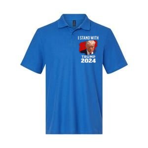 I Stand With Trump Donald Trump For President 2024 Freedom Cute Gift Softstyle Adult Sport Polo