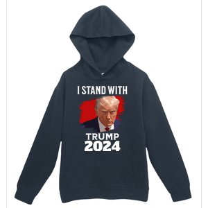 I Stand With Trump Donald Trump For President 2024 Freedom Cute Gift Urban Pullover Hoodie