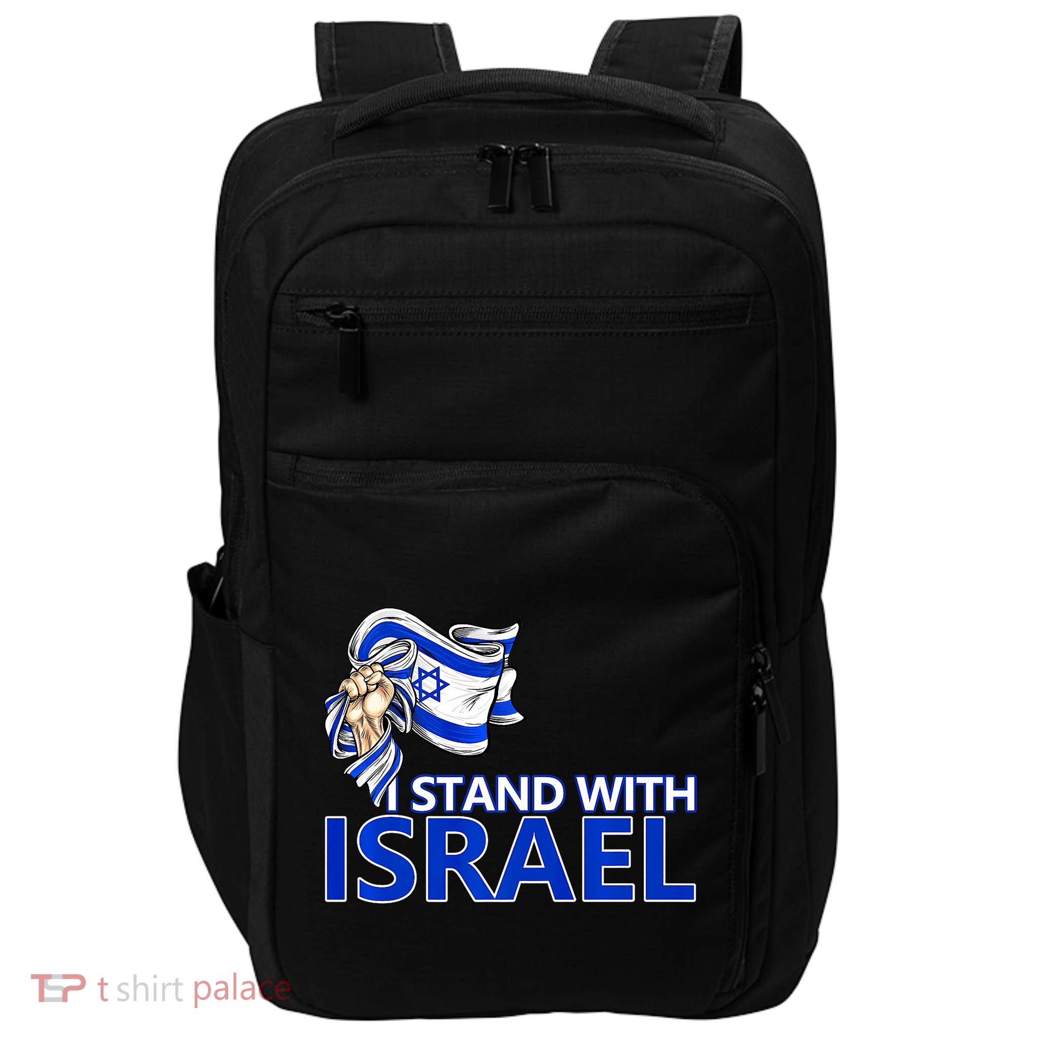 I Stand With Israel Pray For Israel Impact Tech Backpack
