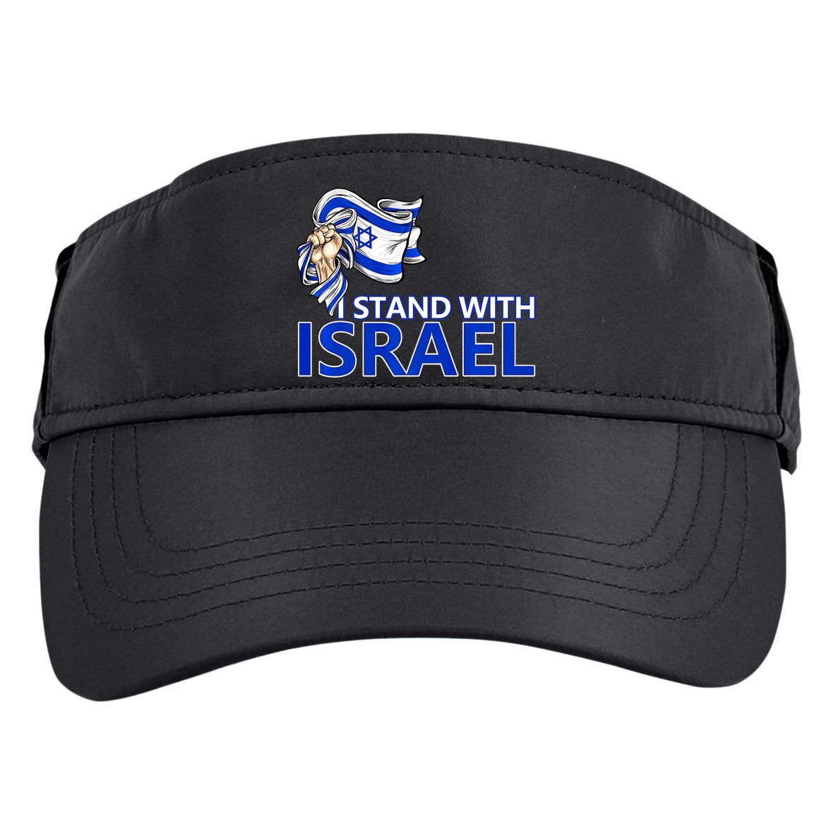 I Stand With Israel Pray For Israel Adult Drive Performance Visor