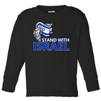 I Stand With Israel Pray For Israel Toddler Long Sleeve Shirt