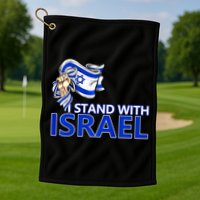 I Stand With Israel Pray For Israel Golf Towel