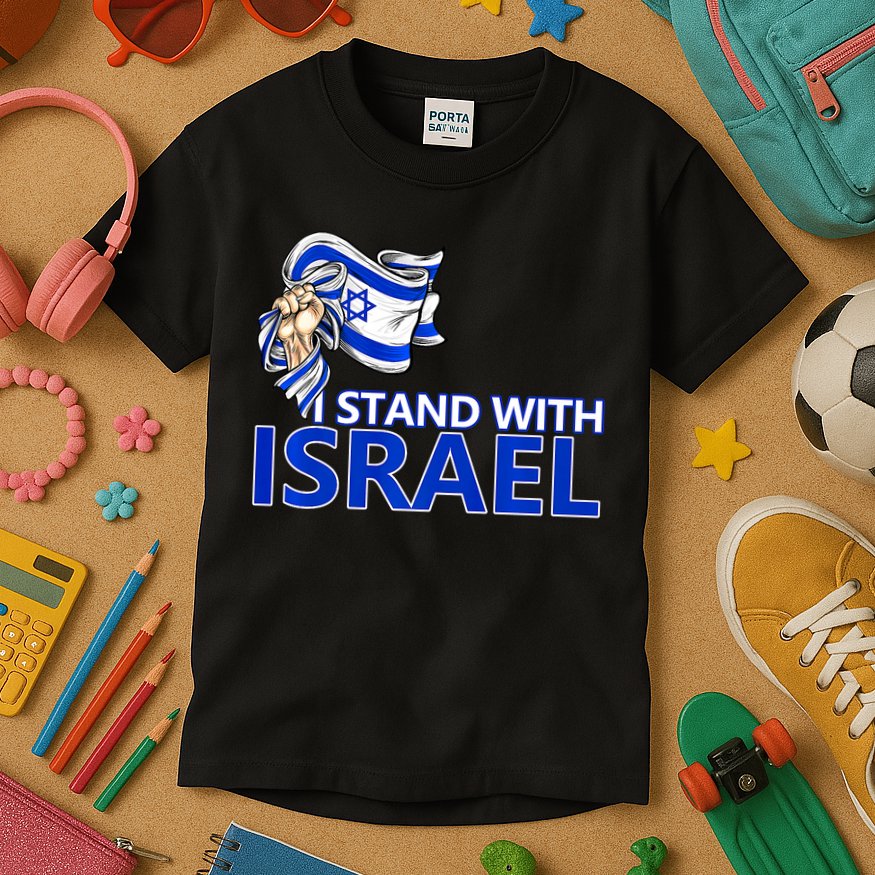 I Stand With Israel Pray For Israel Kids T-Shirt