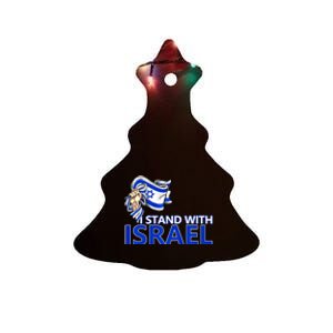 I Stand With Israel Pray For Israel Ceramic Tree Ornament