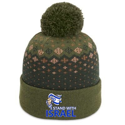 I Stand With Israel Pray For Israel The Baniff Cuffed Pom Beanie