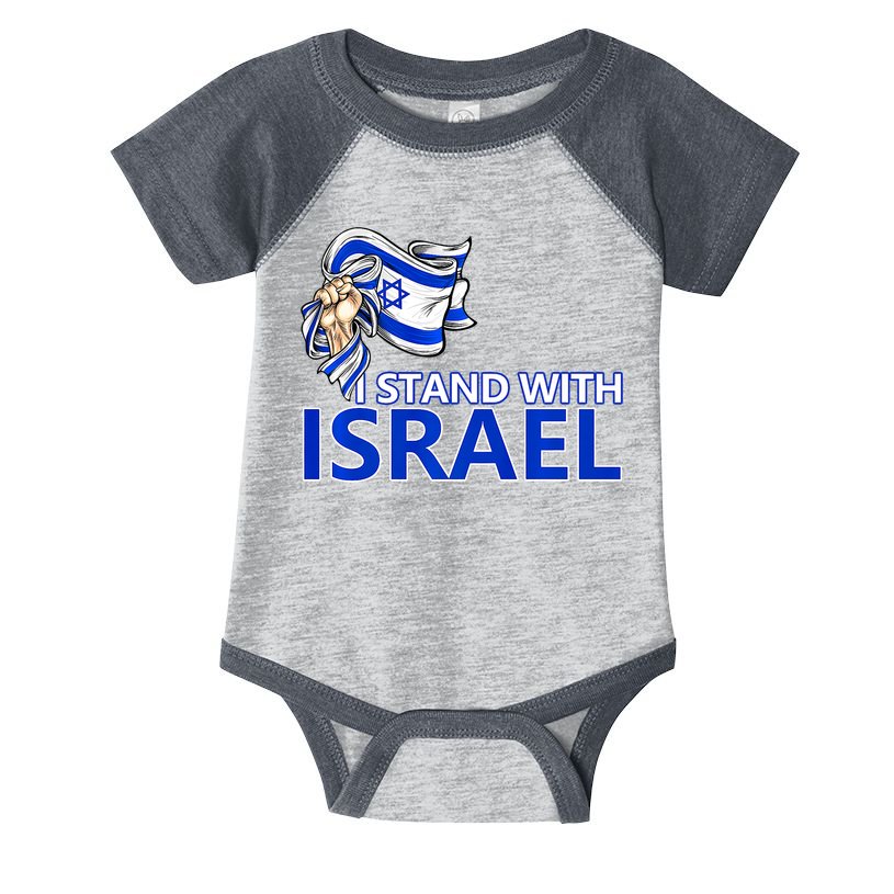 I Stand With Israel Pray For Israel Infant Baby Jersey Bodysuit