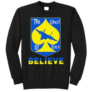 I Stand With Ukraine The Ghost Of Kyiv Tall Sweatshirt