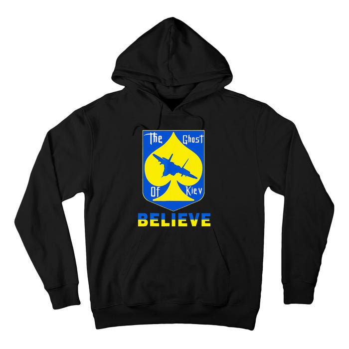 I Stand With Ukraine The Ghost Of Kyiv Tall Hoodie