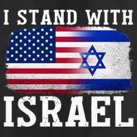 I Stand With Israel Strong 7 Panel Mesh Trucker Snapback Hat