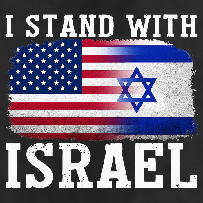 I Stand With Israel Strong 7 Panel Mesh Trucker Snapback Hat