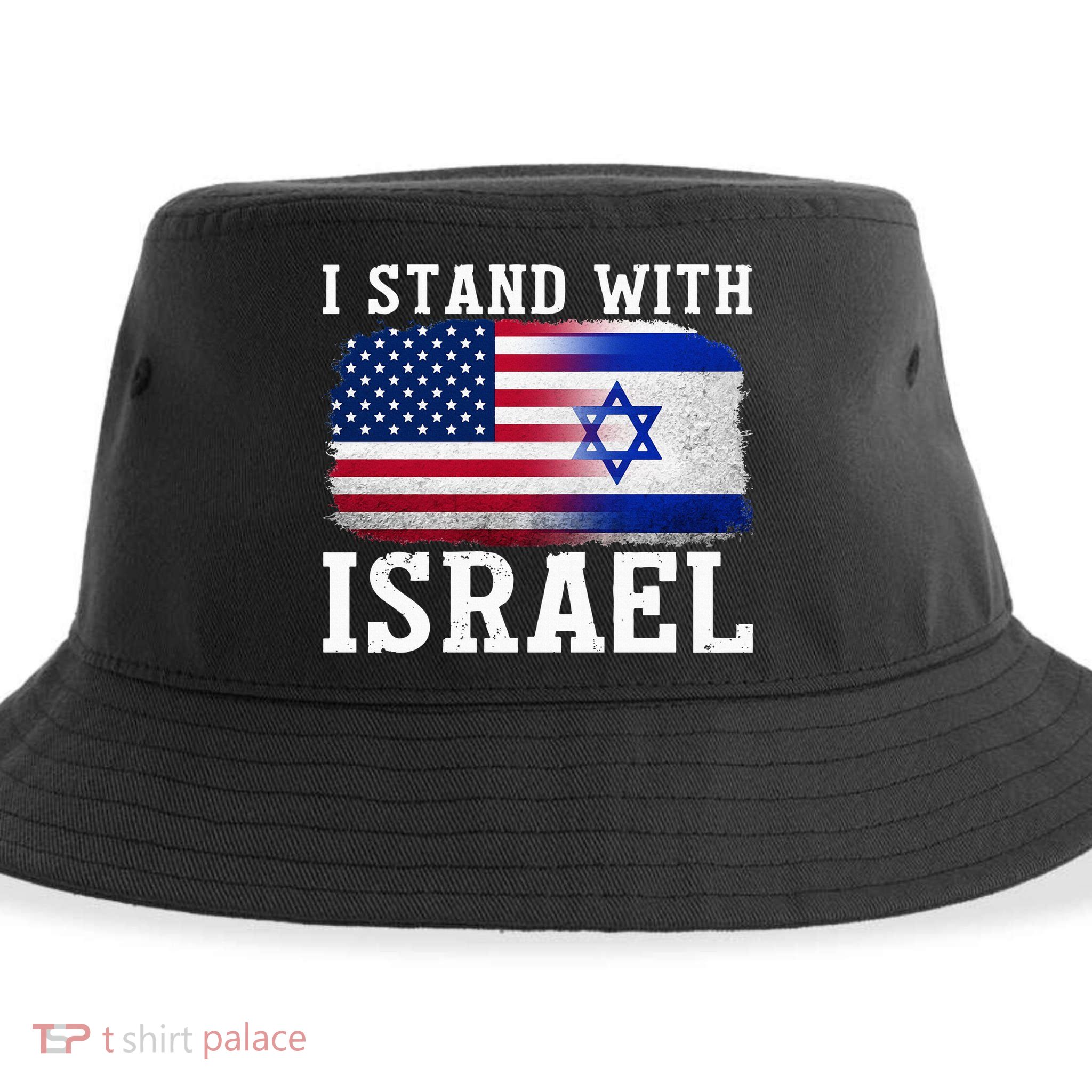 I Stand With Israel Strong Sustainable Bucket Hat