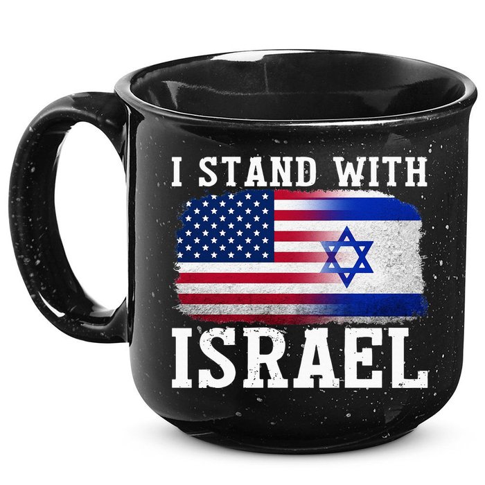 I Stand With Israel Strong 15oz Campfire Ceramic Mug
