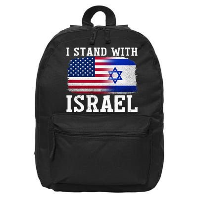 I Stand With Israel Strong 16 in Basic Backpack