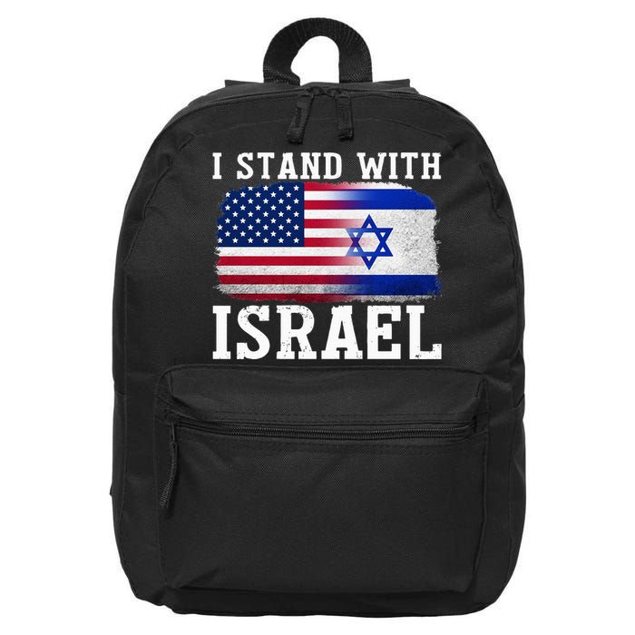 I Stand With Israel Strong 16 in Basic Backpack