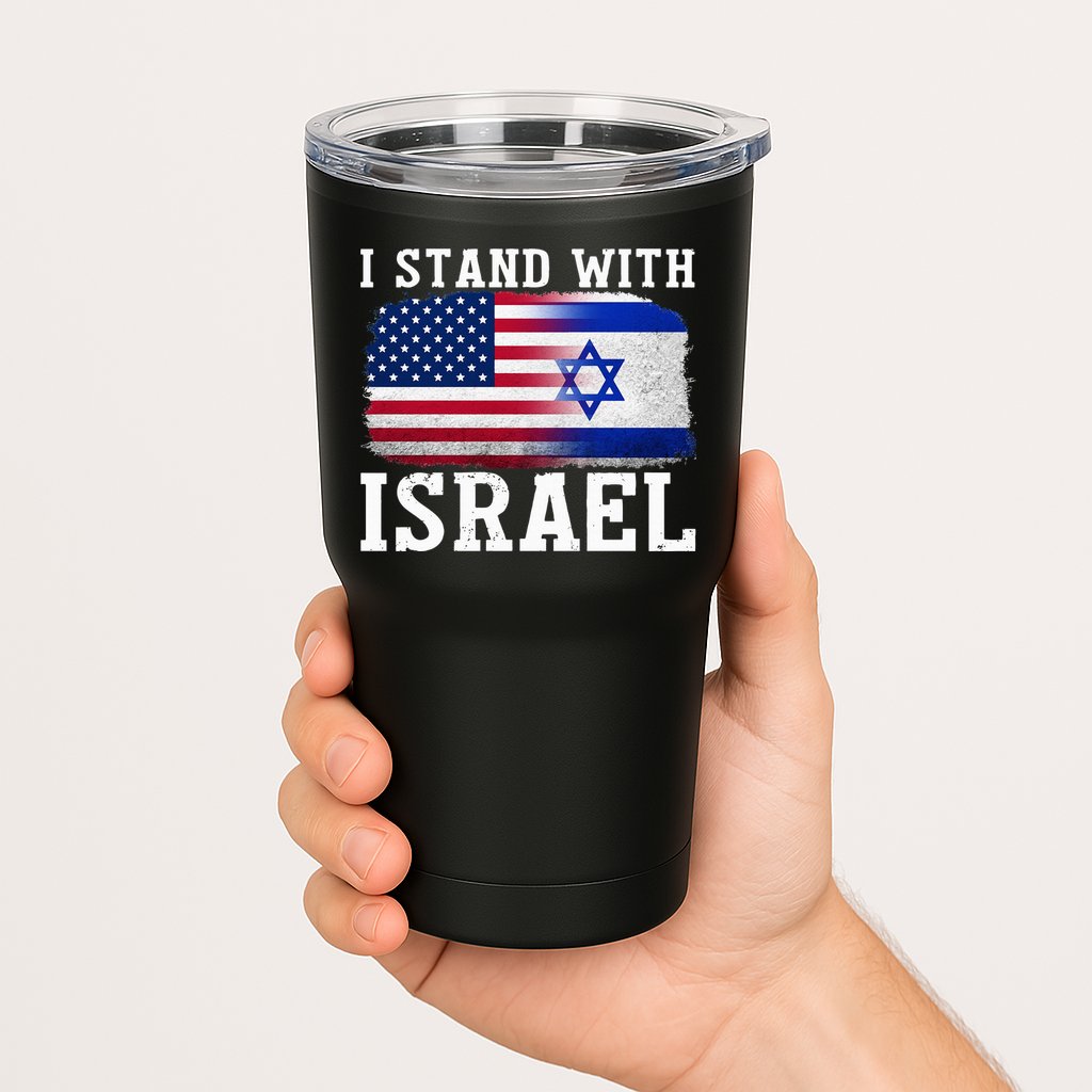 I Stand With Israel Strong Tumbler