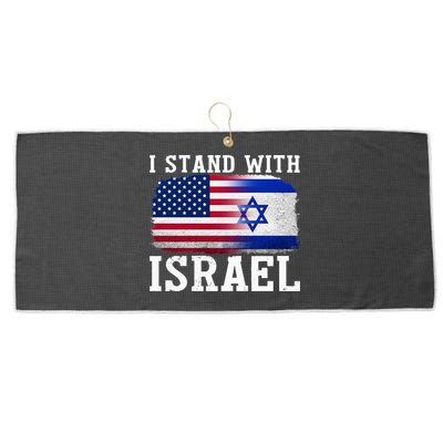 I Stand With Israel Strong Large Microfiber Waffle Golf Towel