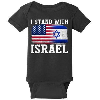 I Stand With Israel Strong Baby Bodysuit