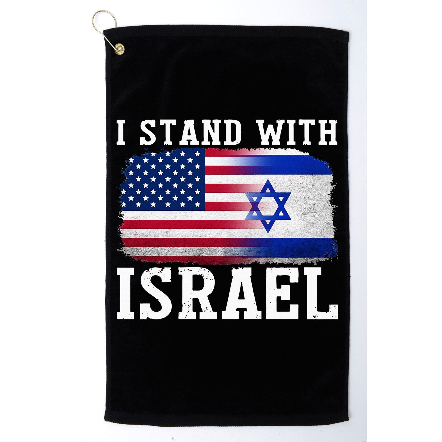 I Stand With Israel Strong Golf Towel