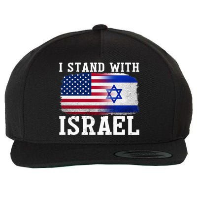 I Stand With Israel Strong Wool Snapback Cap