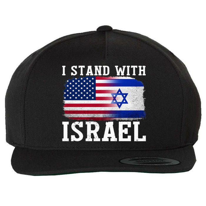 I Stand With Israel Strong Wool Snapback Cap