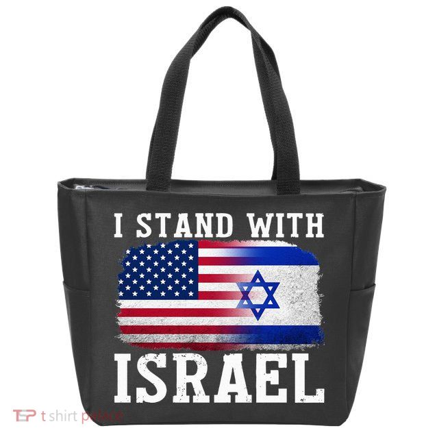 I Stand With Israel Strong Zip Tote Bag