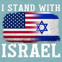 I Stand With Israel Strong Sueded Cloud Jersey T-Shirt