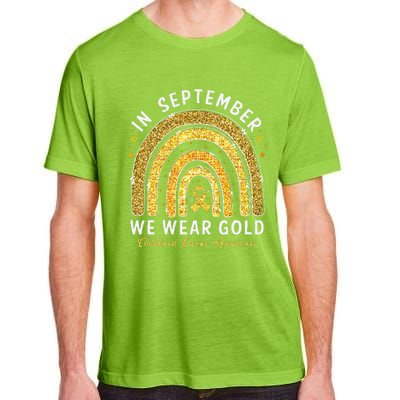 In September We Wear Gold Childhood Cancer Awareness Gift Adult ChromaSoft Performance T-Shirt