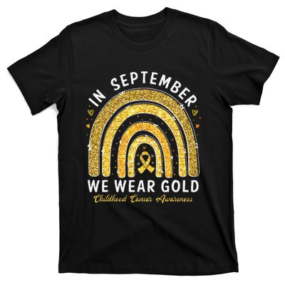 In September We Wear Gold Childhood Cancer Awareness Gift T-Shirt