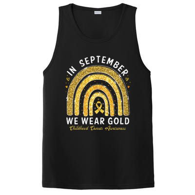 In September We Wear Gold Childhood Cancer Awareness Gift PosiCharge Competitor Tank