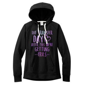 Ivf Survivor Warrior Transfer Day Infertility Gift Women's Fleece Hoodie