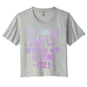 Ivf Survivor Warrior Transfer Day Infertility Gift Women's Crop Top Tee