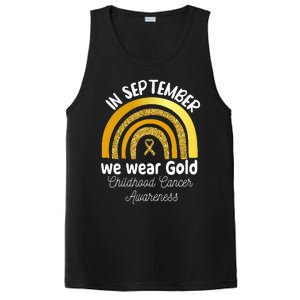 In September We Wear Gold Rainbow Childhood Cancer PosiCharge Competitor Tank