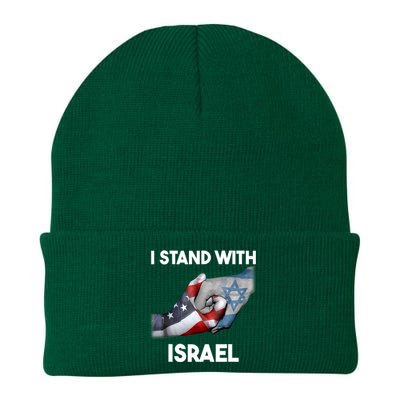 I Stand With Israel I Stand With Israel America Flag Knit Cap Winter Beanie