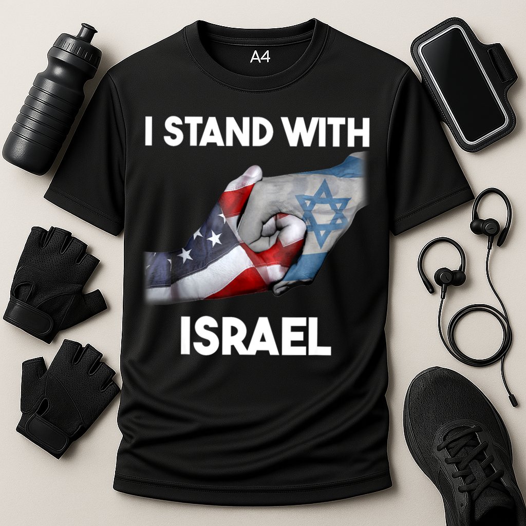 I Stand With Israel I Stand With Israel America Flag Performance Shirt