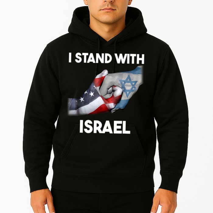 I Stand With Israel I Stand With Israel America Flag Hoodie