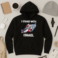 I Stand With Israel I Stand With Israel America Flag Hoodie