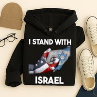 I Stand With Israel I Stand With Israel America Flag Hoodie