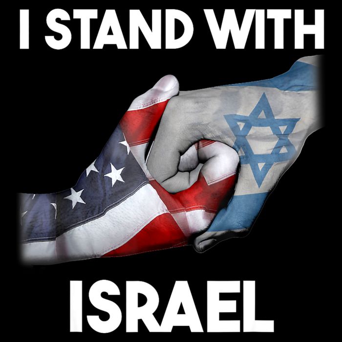 I Stand With Israel I Stand With Israel America Flag Hoodie