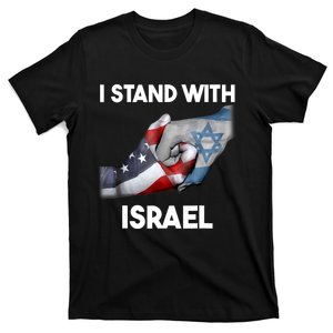 I Stand With Israel I Stand With Israel America Flag T-Shirt