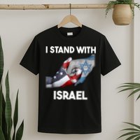 I Stand With Israel I Stand With Israel America Flag T-Shirt