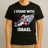 I Stand With Israel I Stand With Israel America Flag T-Shirt