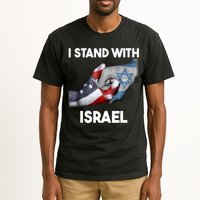 I Stand With Israel I Stand With Israel America Flag Tall T-Shirt