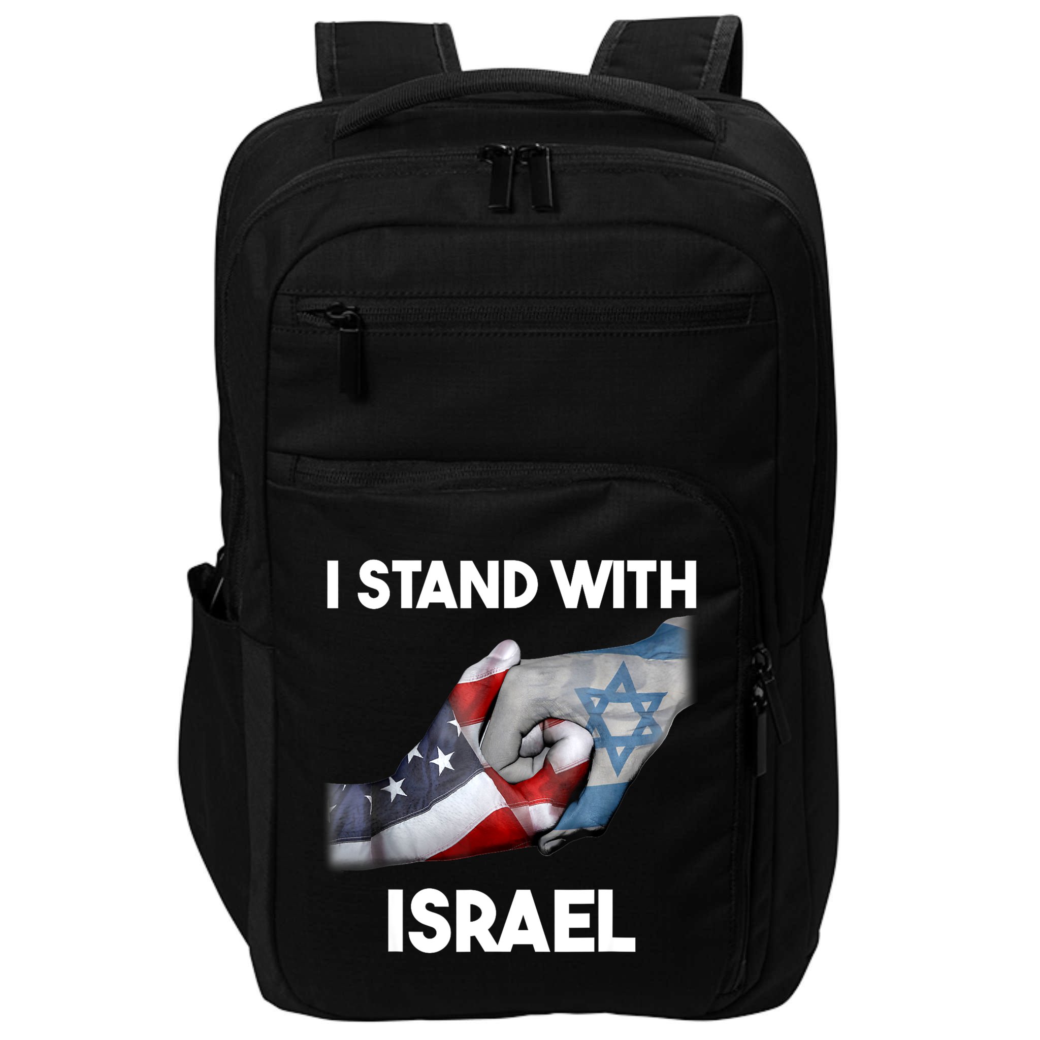 I Stand With Israel I Stand With Israel America Flag Impact Tech Backpack